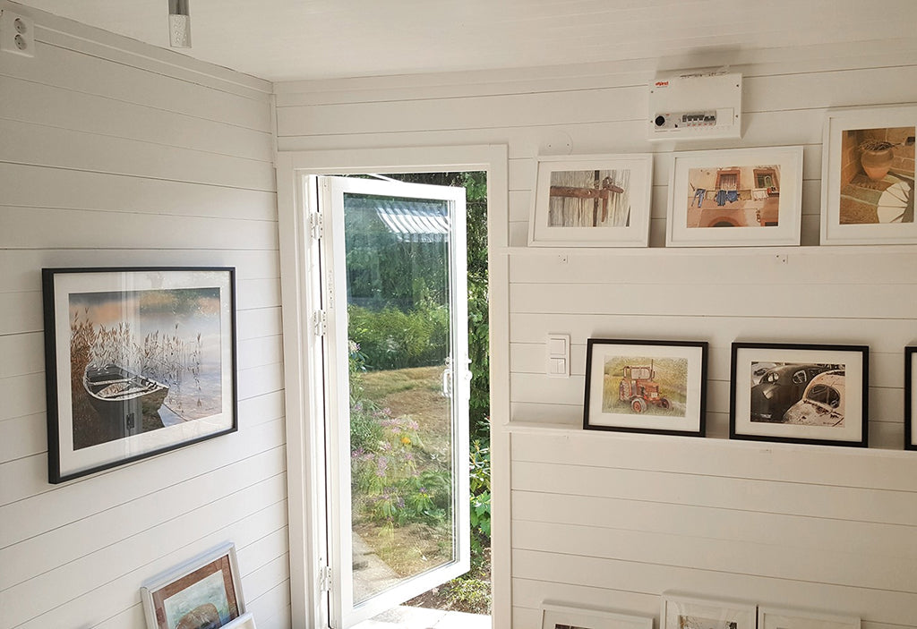 Attefallshuset blev konstnärsateljé