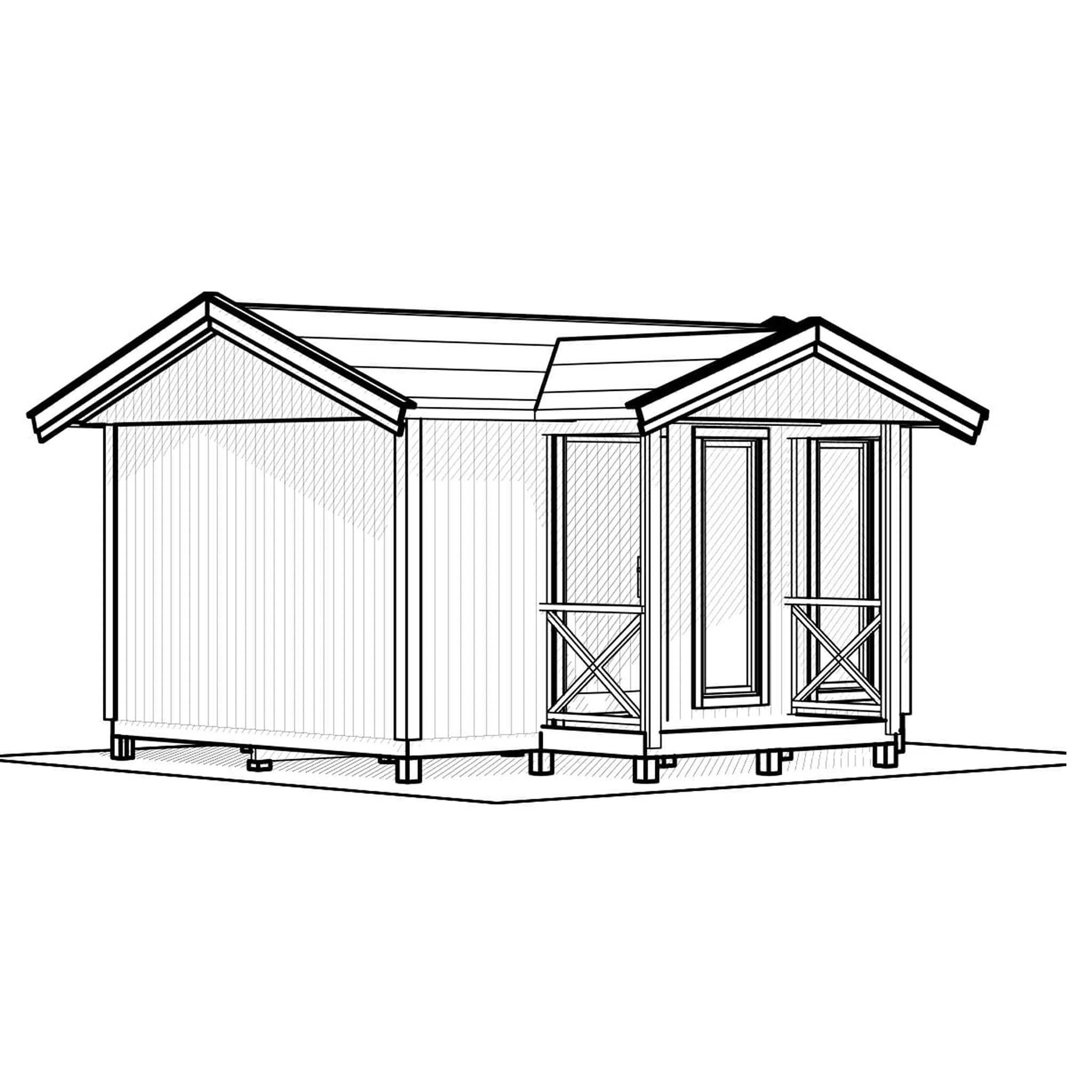 Friggebod Vibo Elvira 15