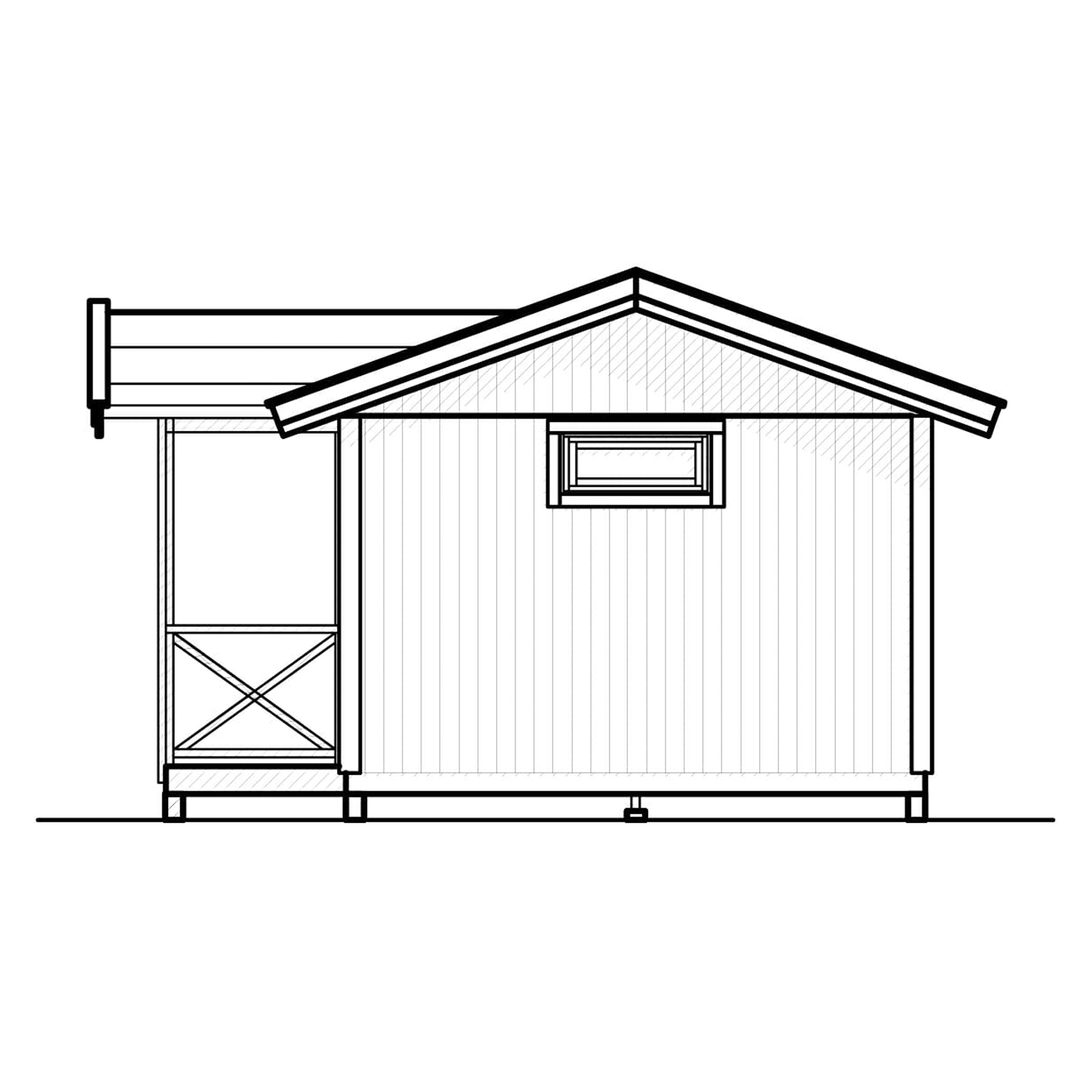 Friggebod Vibo Elvira 15