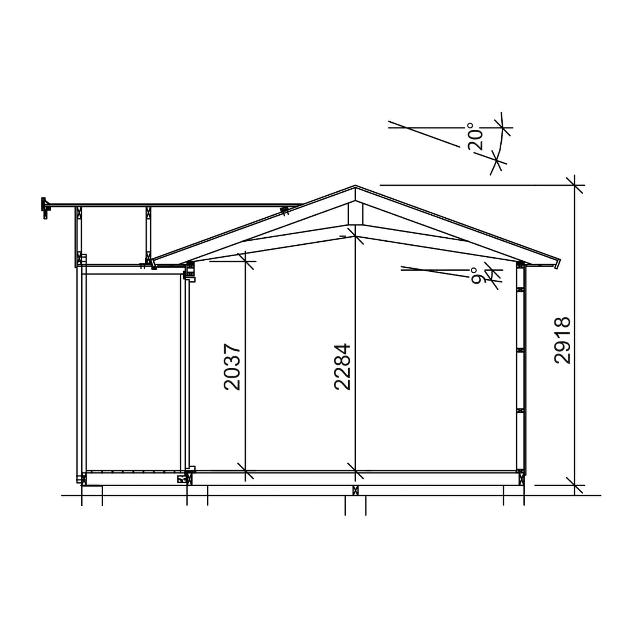 Friggebod Vibo Elvira 15