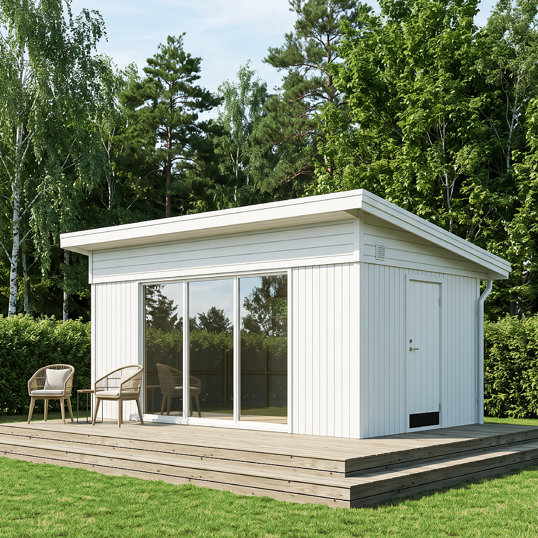 Attefallshus Modul 18-4F - utemiljö