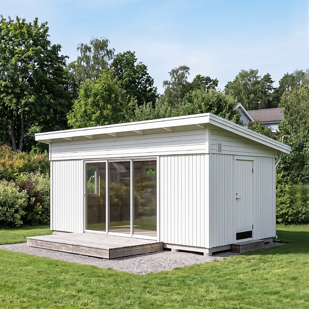 Attefallshus Modul 22-1F - utemiljö