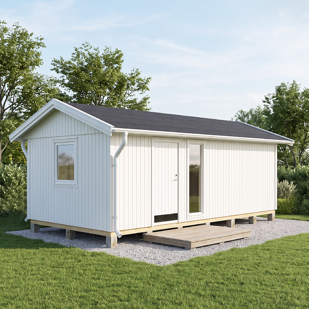 Attefallshus Modul 22-2 - utemiljö