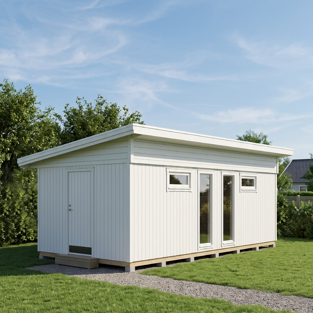Attefallshus Modul 22-3F - utemiljö