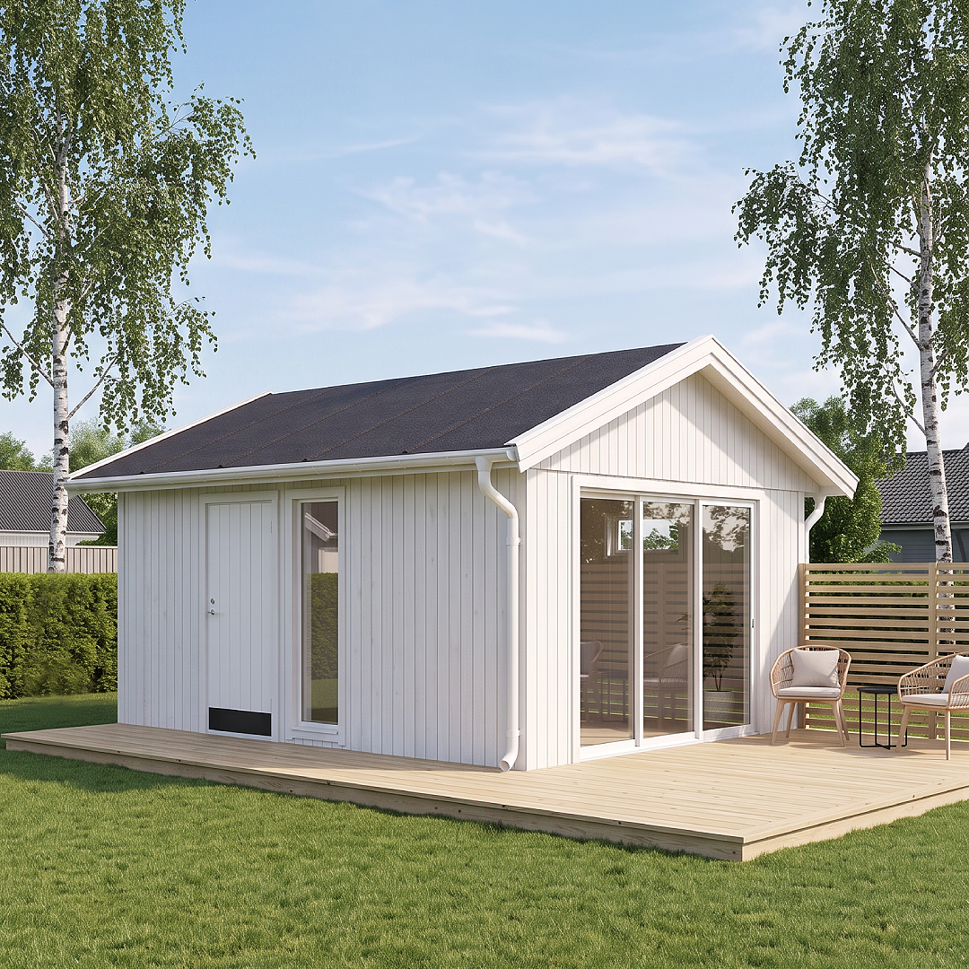 Attefallshus Modul 25-3 - utemiljö