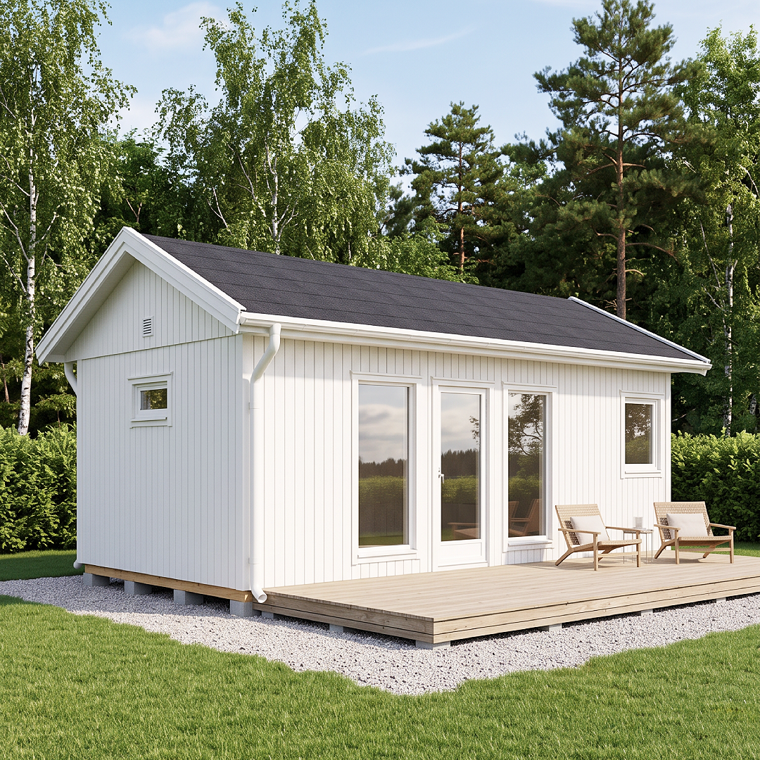 Attefallshus Elegant 30-1 - i utemiljö