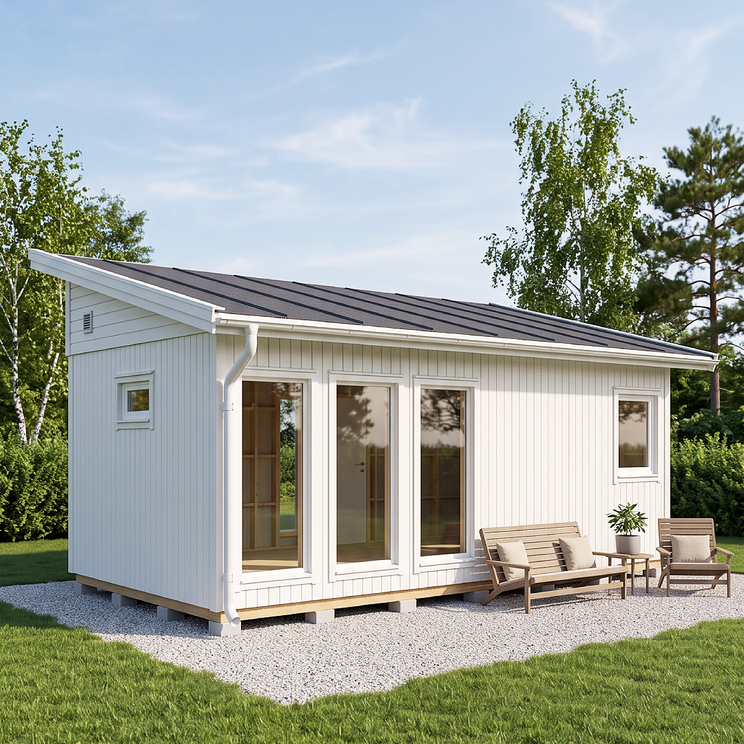 Attefallshus Modul 30-2F - utemiljö