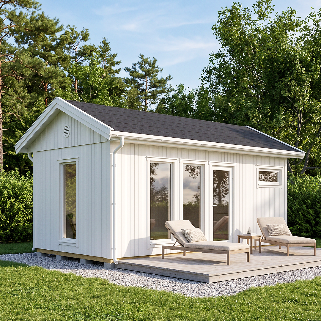 Attefallshus Modul 30-2 - utemiljö