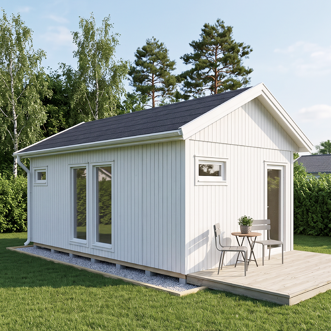 Attefallshus Modul 30-3 - utemiljö