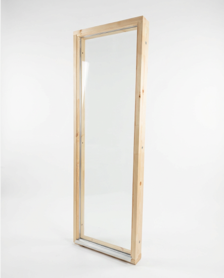 Fönster trärena säkerhetsglas